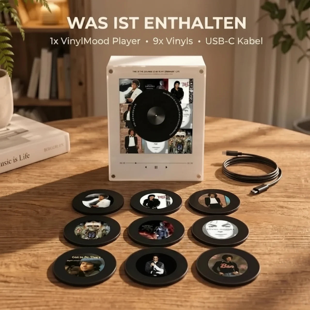 VinylMood™ Personalisierter Mini-Vinyl